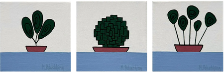 Мария Полушкина (Картина, живопись - 
                  30 x 10 см) Plants