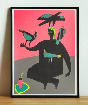 Александр Бирук (Авторская графика - 
                  30 x 42 см) Пикник