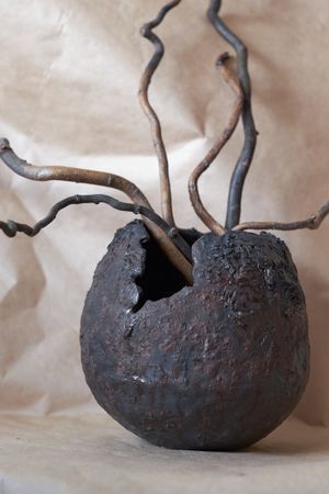 Ольга Дейн (Скульптура - 
                  22 x 19 см) Ваза "Шепот" №3