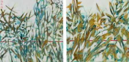 Раиса Граф (Картина, живопись - 
                  120 x 60 см) #5  диптих из цикла "Дао"