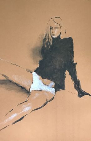 Станислав Банкасов (Авторская графика - 
                  40 x 55 см) Пять минут. Five minutes