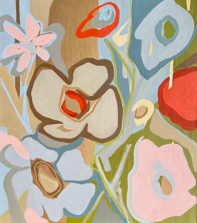 Ольга Змиевец (Картина, живопись - 
                  70 x 80 см) Abstract flowers 11