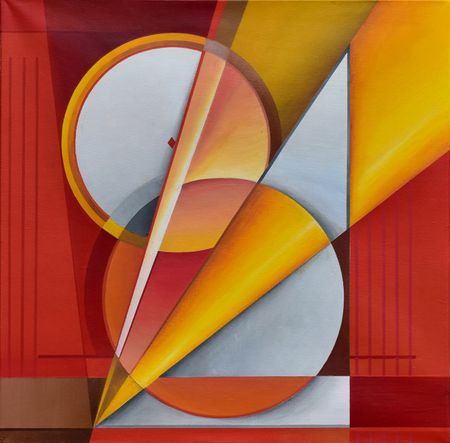 Максим Базаров (Картина, живопись - 
                  50 x 50 см) Формальная композиция №5