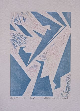 Рена Аверина (Графика печатная - 
                  21 x 28 см) Птицы