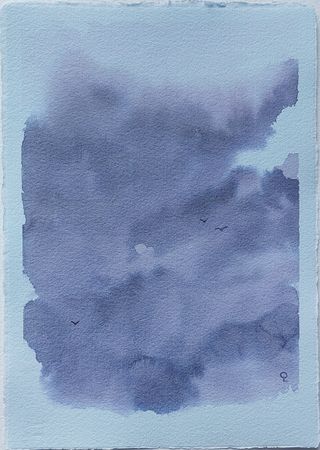 Оливия Лем (Авторская графика - 
                  21 x 31 см) Небо