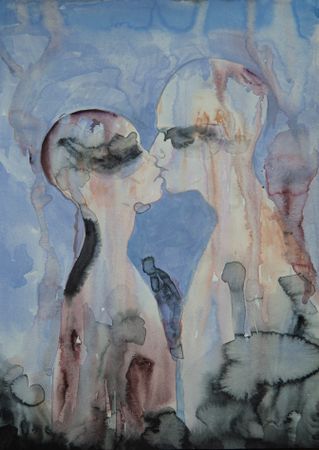 Елизавета Журавлева (Авторская графика - 
                  29 x 40 см) Прощание