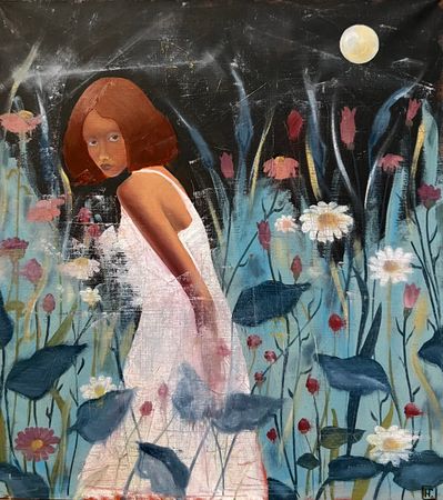 Нина Григель (Картина, живопись - 
                  45 x 50 см) В ночь на Ивана Купала