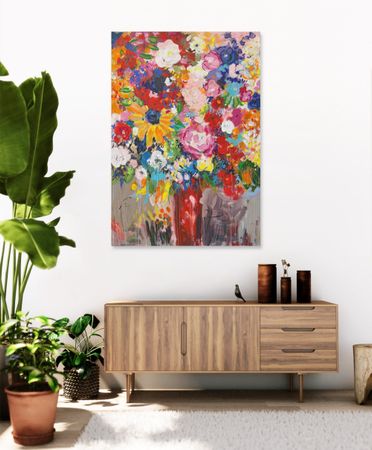 Анна Ганина (Картина, живопись - 
                  70 x 100 см) Lovely bouquet