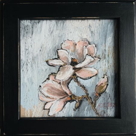 Светлана Юматова (Картина, живопись - 
                  27 x 27 см) Про весну