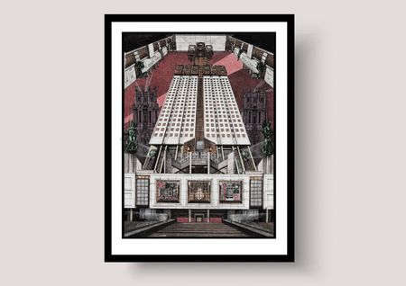 Ольга Забловская (Графика печатная - 
                  50 x 70 см) Места силы. РАН