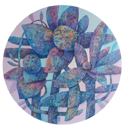 Наталья Порошина (Картина, живопись - 
                  60 x 60 см) Летний дождь