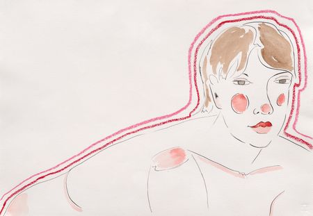 Юлия Шабанова (Авторская графика - 
                  50 x 35 см) Графика/натурщица