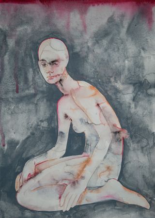 Елизавета Журавлева (Авторская графика - 
                  29 x 40 см) Натурщица