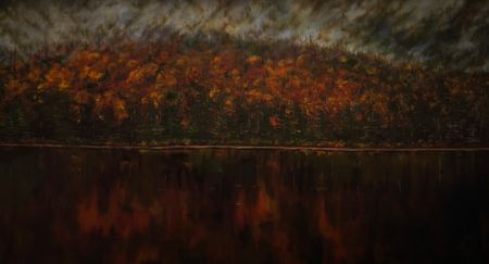 Мила Bezú (Картина, живопись - 
                  90 x 50 см) Золотая осень