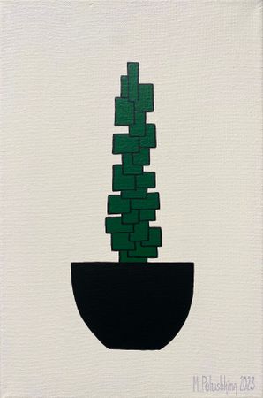 Мария Полушкина (Картина, живопись - 
                  20 x 30 см) Кактус