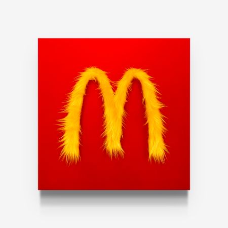 Павел Балыкин (Коллаж / ассамбляж - 
                  50 x 50 см) McDonalds fur logo