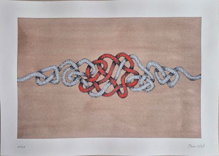 Евгений Непогодьев (Авторская графика - 
                  38 x 27 см) Узел V4