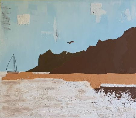 Дарья Иванова (Картина, живопись - 
                  70 x 60 см) Путешествие под парусами