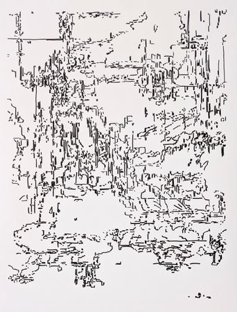 Дарья Растунина (Авторская графика - 
                  56 x 74 см) Без названия