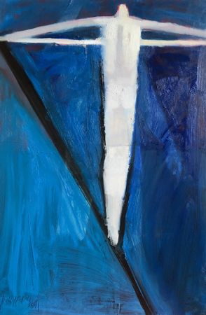 Лера Олейникова (Авторская графика - 
                  40 x 59 см) Канатоходец 2