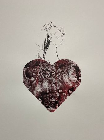 Надежда Воронцова (Графика печатная - 
                  29 x 40 см) Мария Антуанетта и Лев