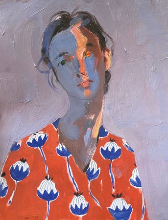 Алина Буглеева (Авторская графика - 
                  20 x 25 см) Self