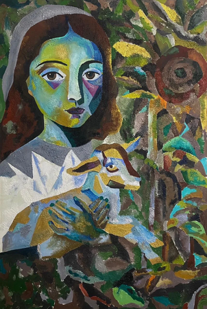 Татьяна Федоровская (Картина, живопись - 
                  100 x 150 см) ТЁПЛЫЙ ДЕНЬ ХАННЫ