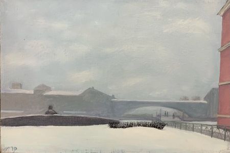 Рубен Монахов (Картина, живопись - 
                  45 x 30 см) Фонтанка