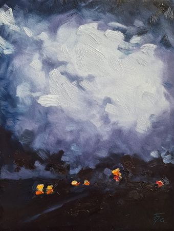 Александр Буданов (Авторская графика - 
                  30 x 40 см) Дорога 6