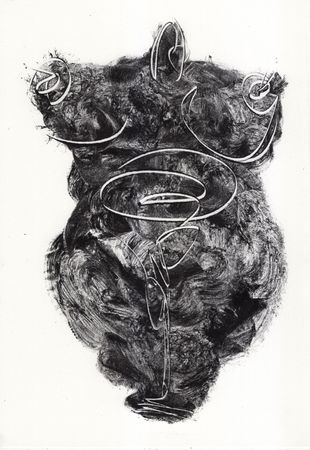 Тася Василькова (Авторская графика - 
                  21 x 29.7 см) Пушистая