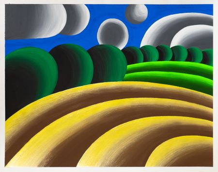 Олег Хвостов (Картина, живопись - 
                  47 x 37 см) Без названия