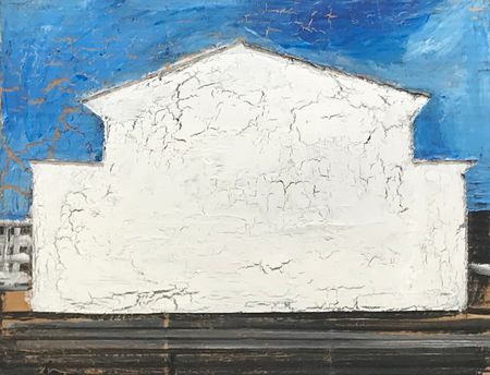 Ольга Красуцкая (Картина, живопись - 
                  45 x 35 см) Из серии "Реставрация. Большой театр. 1"