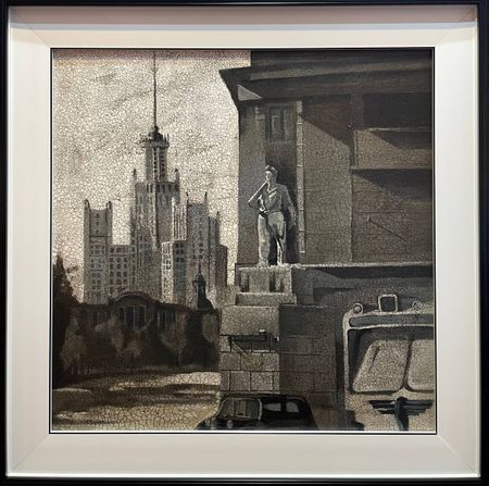 Alan Esenov (Картина, живопись - 
                  48 x 48 см) Котельническая набережная