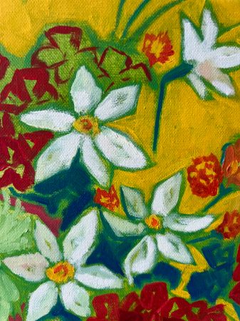 Алина Филимонова (Картина, живопись - 
                  60 x 70 см) Декоративный натюрморт