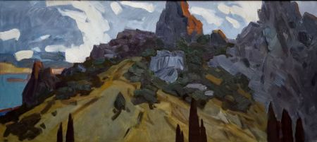 Ольга Семченко (Картина, живопись - 
                  105 x 49 см) Земля Тавров
