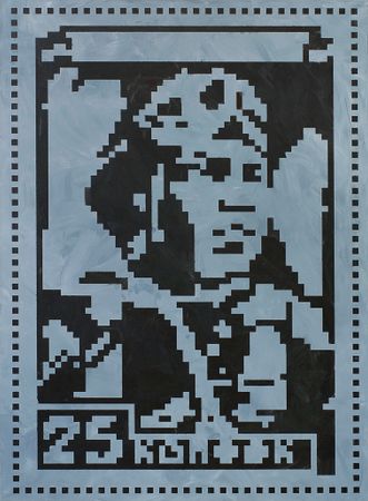 MAKE (Антон Польский) (Картина, живопись - 
                  80 x 110 см) Летчик