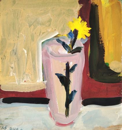 Алексей Фролов-Багреев (Авторская графика - 
                  21.5 x 23 см) Цветок в стакане