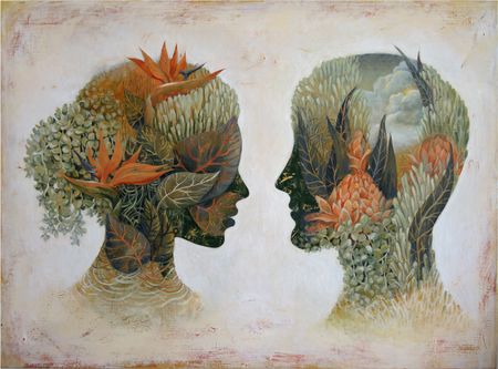 Альбина Бунина (Графика цифровая (принты) - 
                  80 x 50 см) Август