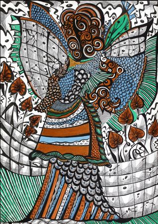 Ирина Шумская (Авторская графика - 
                  40 x 60 см) Эльф