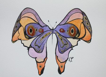 Любовь Фонарева (Авторская графика - 
                  21 x 15 см) Загадка
