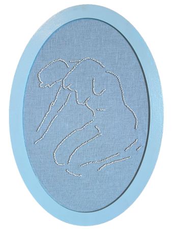 Юлия Шабанова (Вышивка - 
                  24 x 34 см) Очарование линий