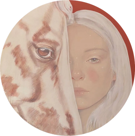 Лилия Валеева (Картина, живопись - 
                  100 x 100 см) Верность