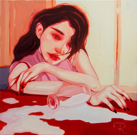 Полина Раскольникова (Картина, живопись - 
                  50 x 50 см) Виновна (Guilty)