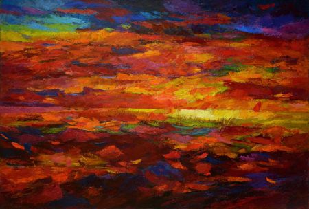 Андрей Киореску (Картина, живопись - 
                  130 x 85 см) Красный океан