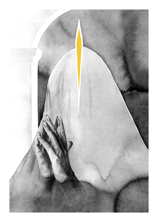 Сергей Копылов (Графика печатная - 
                  50 x 70 см) Сияние тишины