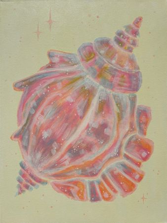 Ира Пенкина (Картина, живопись - 
                  40 x 50 см) Ракушка золотая