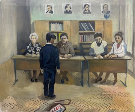 Мария Буртова (Картина, живопись - 
                  71 x 64 см) Хулиган