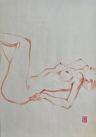 Виктория Севастьянова (Авторская графика - 
                  21 x 30 см) Nu sketch