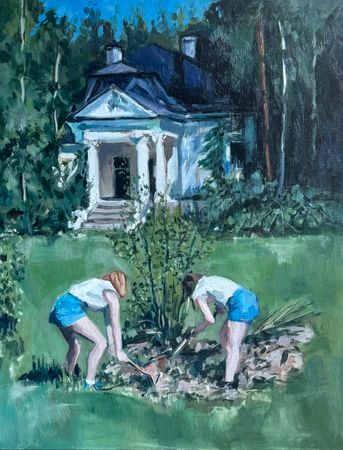 Екатерина Белиловская (Картина, живопись - 
                  35 x 45 см) Здесь никто искать не будет