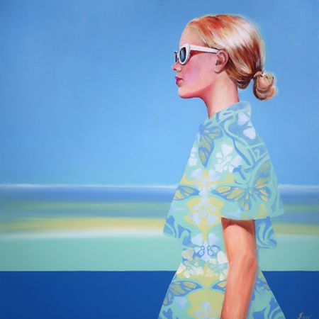 Светлана Искоских (Картина, живопись - 
                  75 x 75 см) Вдохновение морем